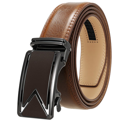 Cinturón de Cuero Bovino Premium con Hebilla Automática de Doble Capa - Image 8