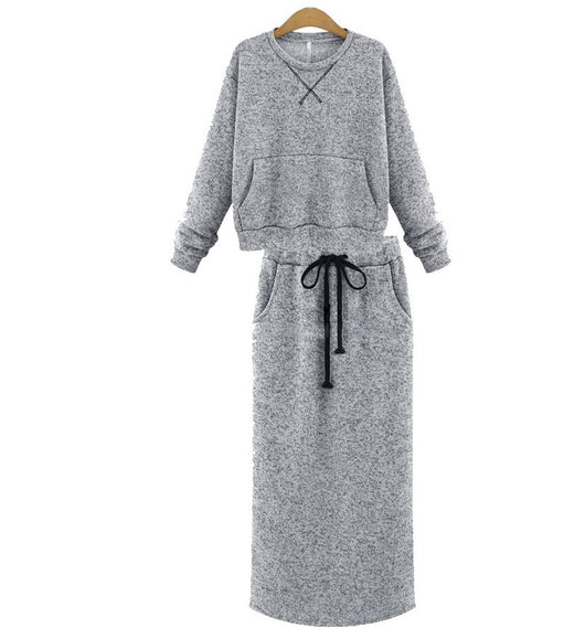 Conjunto de Falda Dos Piezas en Fleece con Top Corto - Image 11
