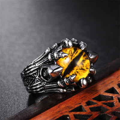Anillo Ojo Malvado para Hombre y Mujer - Diseño Punk Personalizado - Image 3