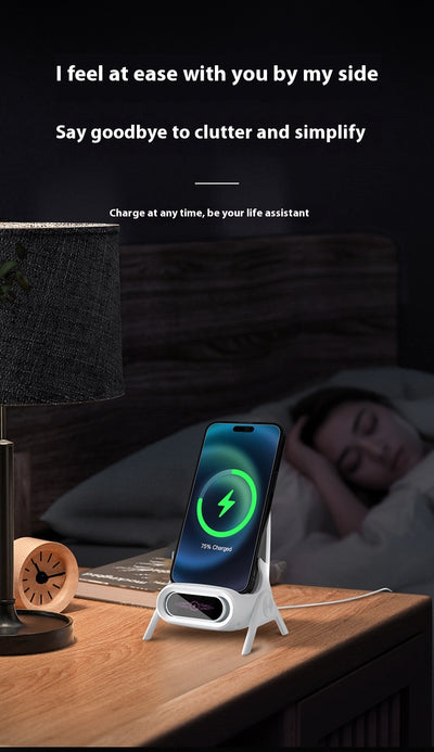 Cargador Inalámbrico con Amplificador de Sonido y Carga Automática - Image 17