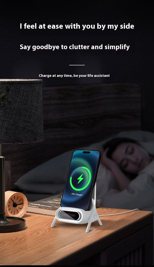 Cargador Inalámbrico con Amplificador de Sonido y Carga Automática - Image 17