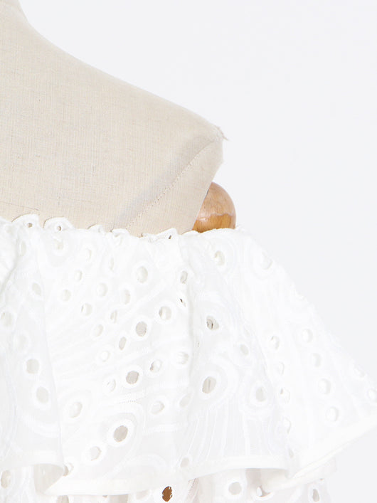 Conjunto Elegante: Blusa Volantes Irregular y Falda Fishtail Cintura Alta - Image 16
