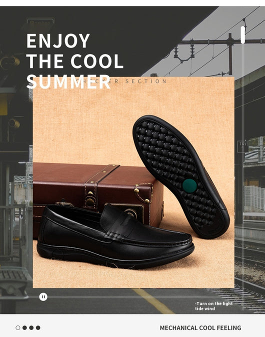 Zapatos de Cuero para Hombre Otoño Suela Blanda y Cómoda - Image 14