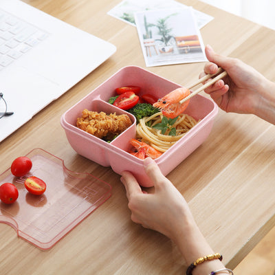 Lonchera Bento Escolar Estilo Japonés con Compartimentos Separados para Microondas - Image 3