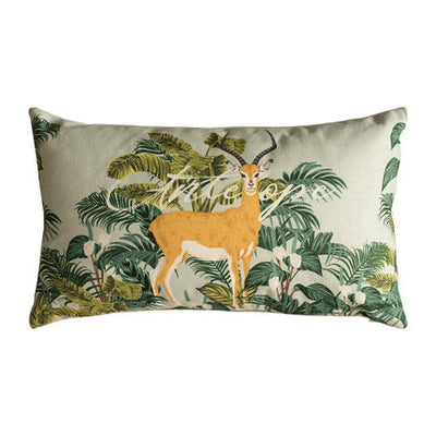 Funda de Cojín Animales de la Selva Madagascar en Verde Exuberante - Image 15