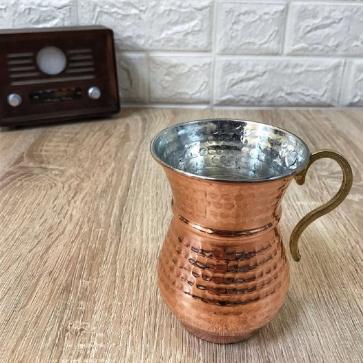 Cafetera Turca Artesanal Importada de Cobre Forjado