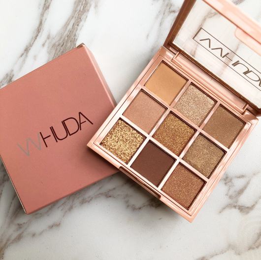 Paleta de Sombras 9 Colores - Tonos Tierra, Calabaza y Nude Mate Perlado