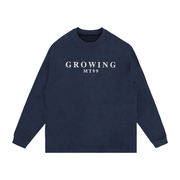 Camiseta Manga Larga con Estampado Letras Americana