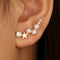 Arete Estrella de Cinco Puntas con Perlas