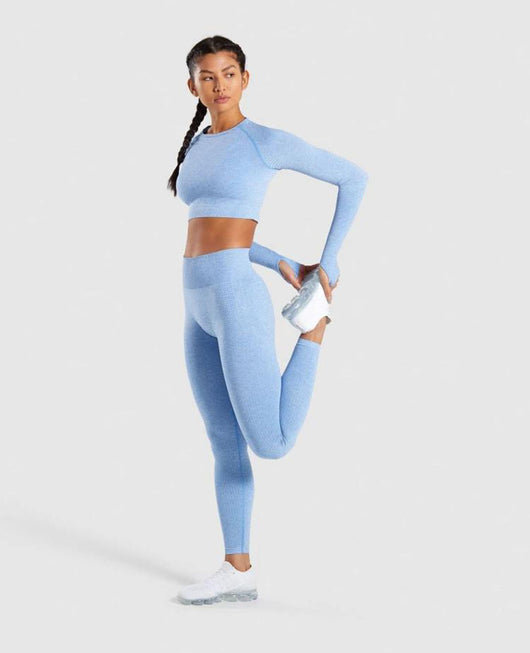 Pantalones Deportivos Cintura Alta Sin Costuras con Levantamiento Push-up para Yoga y Running - Image 21