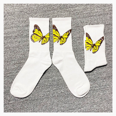 Calcetines de Tubo Angel Pure Algodón Negro y Blanco - Estilo Street Fashion - Image 12