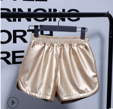 Pantalones de Piel Sintética Cintura Alta Pierna Ancha Casual - Image 7
