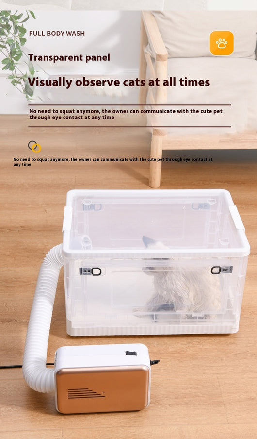 Secadora Transparente para Mascotas con Horno de Baño Portátil - Image 7