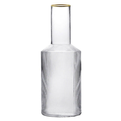 Botella de Agua Cristal Transparente con Patrón Vertical Estilo Nórdico Japonés - Image 10
