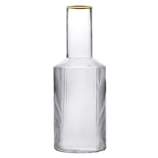 Botella de Agua Cristal Transparente con Patrón Vertical Estilo Nórdico Japonés - Image 10