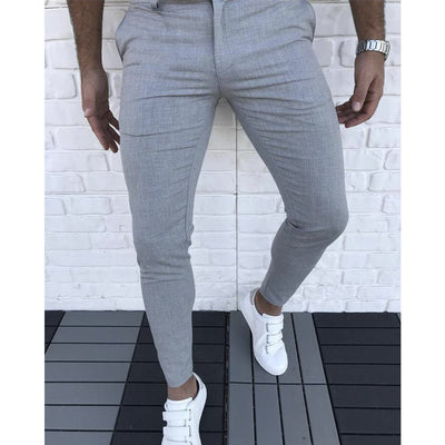 Pantalones Casuales de Color Liso - Image 11
