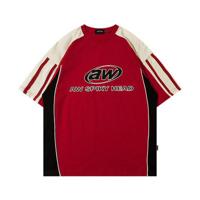 Playera Retro Alfabeto Bordado Cuello Redondo Estilo Escolar - Image 10