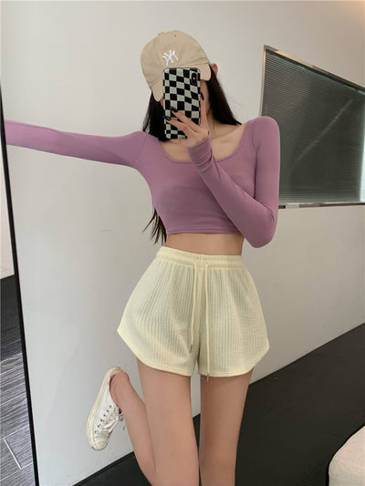 Shorts Deportivos para Mujer con Cordón Ajustable - Casual y Cómodo - Image 8