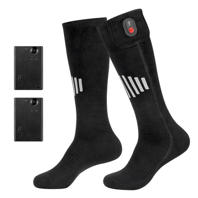 Calcetines Térmicos de Algodón Puro con Calefacción Eléctrica para Esquí - Image 15
