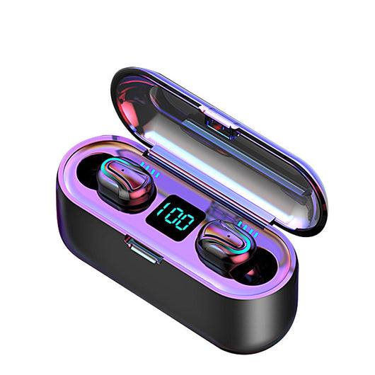 Auriculares Bluetooth 5.0 con LED Binaural Q32-1 - Image 8