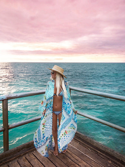 Cardigan de Playa Suelto en Gasa - Protector Solar para Traje de Baño - Image 3