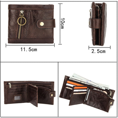 Billetera de Cuero Premium para Hombre con Protección RFID Anti-robo - Image 2