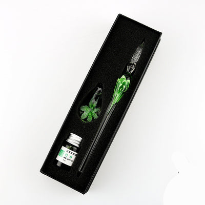 Set de Pluma Sumergible con Flor de Cristal Elegante - Image 8