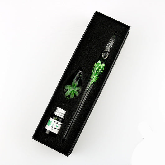 Set de Pluma Sumergible con Flor de Cristal Elegante - Image 8