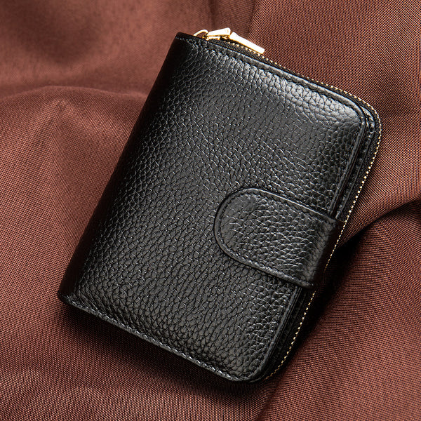 Billetera Coreana de Cuero Genuino para Mujer - Diseño Minimalista - Image 7