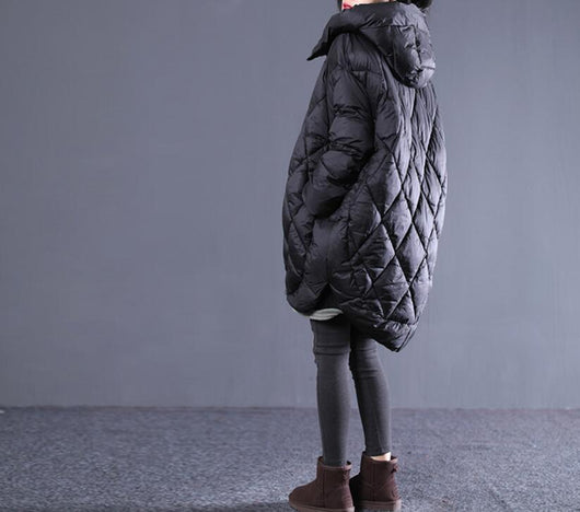 Chaqueta de Algodón con Capucha Largo Medio - Image 2
