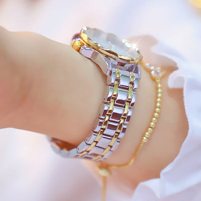 Reloj de Lujo para Mujer con Pulsera de Acero y Diamantes - Image 3