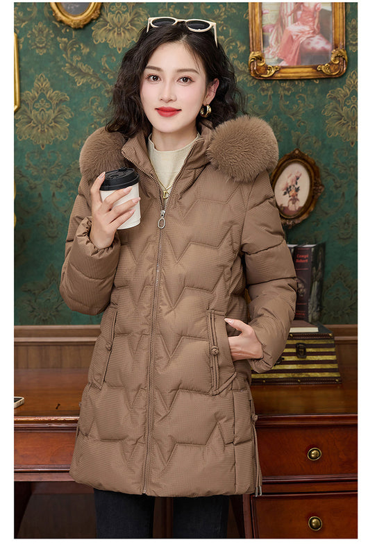 Abrigo Acolchado de Plumón para Mujer Largo - Image 11