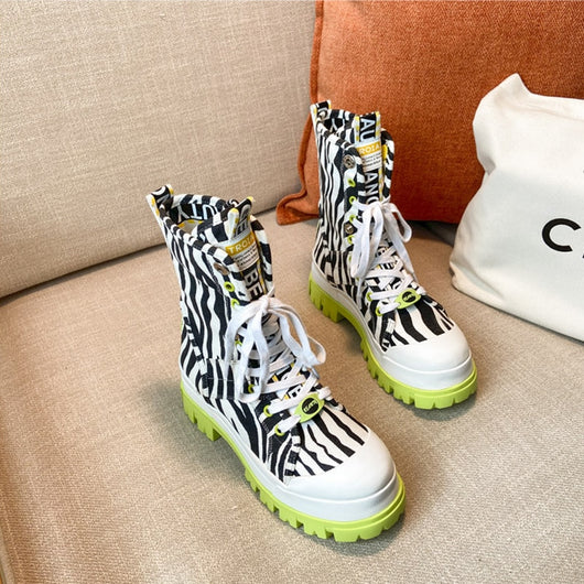 Botas de Lona con Estilo Graffiti - Image 5