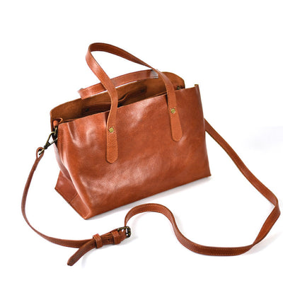 Bolso de Cuero Genuino para Mujer - Diseño Vintage Versátil para Diario - Image 14