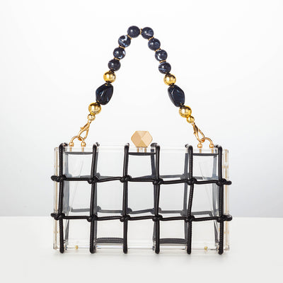 Bolso Cuadrado Pequeño de Acrílico Transparente para Mujer - Image 2