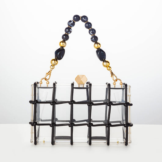 Bolso Cuadrado Pequeño de Acrílico Transparente para Mujer - Image 2