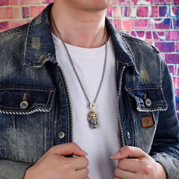 Collar Colgante Pixiu Plata 925 Estilo Étnico Tailandés