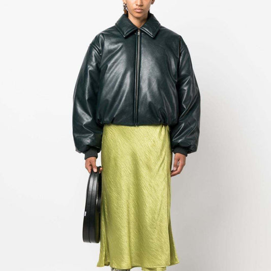 Chaqueta Acolchada Térmica Impermeable - Cuero Sintético para Otoño e Invierno - Image 2