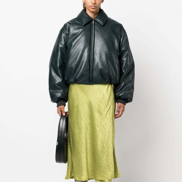 Chaqueta Acolchada Térmica Impermeable - Cuero Sintético para Otoño e Invierno