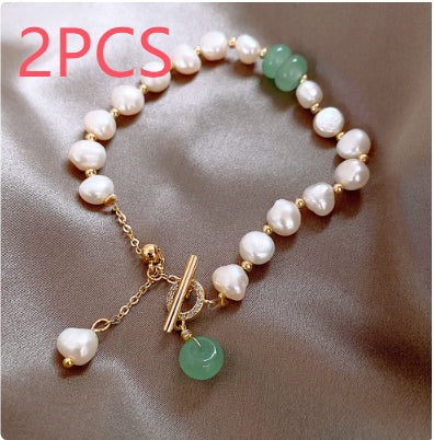 Pulsera Ajustable de Perlas de Agua Dulce Irregulares para Mujer - Image 8