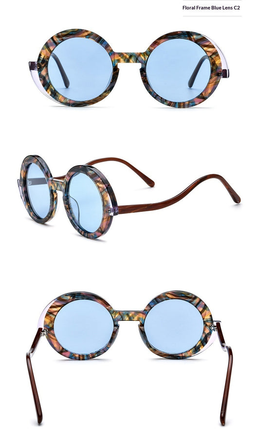 Gafas de Sol Redondas Multicolor - Unisex con Estilo Retro - Image 10