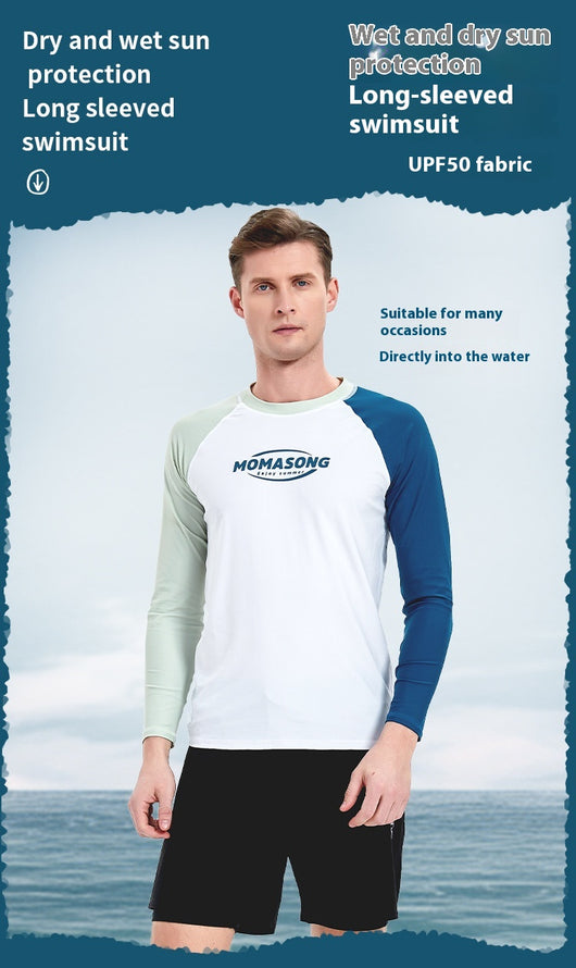 Traje de Baño Protección Solar para Hombre - Manga Larga Deportivo - Image 10