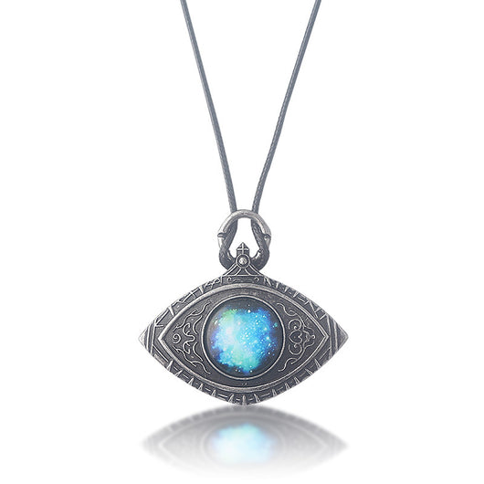 Collar Colgante Vintage Ojos Azules Estrellados - Image 2