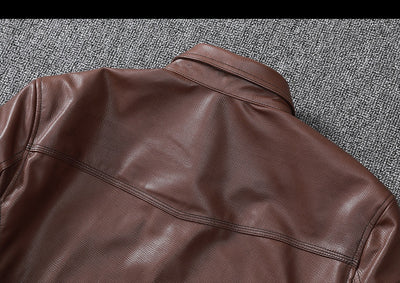 Camisa de Cuero Genuino Oveja para Hombre - Image 9