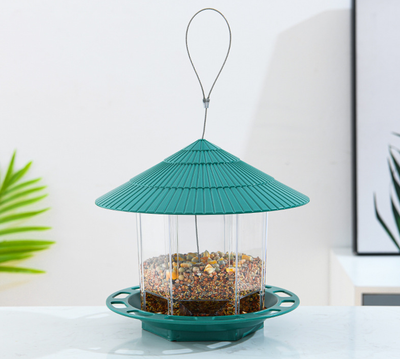 Comedero Colgante Transparente para Pájaros de Jardín - Image 13