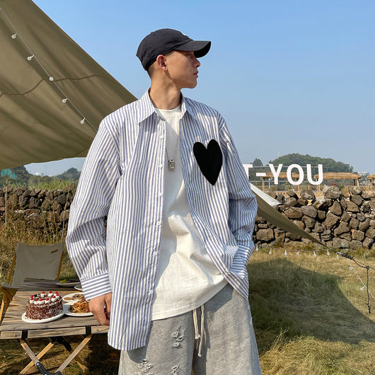 Camisa Rayada Moderna para Hombre de Manga Larga - Image 10