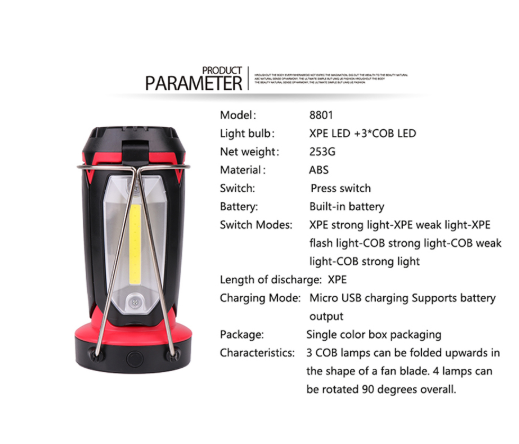 Linterna LED Recargable para Campamento - Image 10