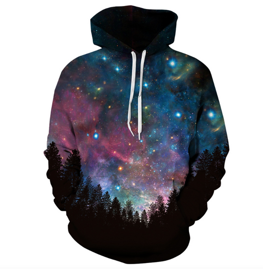 Sudadera Estampado 3D Estrellas con Capucha - Diseño Urbano Oversize - Image 6