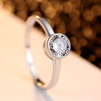 Anillo de Plata Elegante Ruili para Compromiso - Image 3