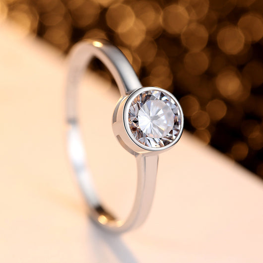 Anillo de Plata Elegante Ruili para Compromiso - Image 3